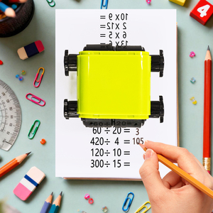 Tampon encreur auto-adhésif de haute qualité parfumé pour enfants, tampon d'assistance scolaire, tampon en caoutchouc avec logo pour l'école - Product Image 3