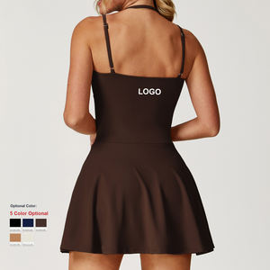 Özel yüksek kaliteli kaşkorse elbise kadin anti-pozlama A-Line etek spor Fitness koşu spor tenis etek cepler ile - Product Image 2