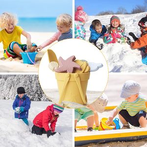 Fubon Wholesale Eco Friendly Seaside Kids Play Baby Silicone Beach Bucket Sand Toys Set Eco Friendly Beach & Sand Children Toy - Product Image 3