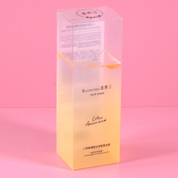 Boîte carrée transparente pliable en plastique PET acétate recyclable avec impression de logo personnalisée pour masque capillaire, parfum et rouge à lèvres