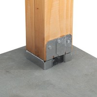 Connecteur de construction en bois de vente chaude de haute qualité Base de poteau réglable disponible pour différentes tailles de bois double