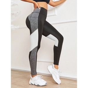 Leggings <span class=keywords><strong>de</strong></span> fitness et <span class=keywords><strong>de</strong></span> yoga pour femmes, taille haute, effet ventre plat, avec poches et <span class=keywords><strong>ceinture</strong></span>, en maille colorée, modèle international très demandé - Product Image 3