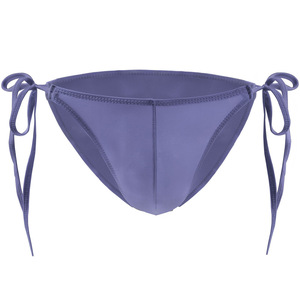 Biancheria intima <span class=keywords><strong>da</strong></span> <span class=keywords><strong>uomo</strong></span> all'ingrosso traslucida seta di ghiaccio a vita bassa slip con lacci - Product Image 2