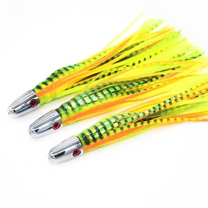 เหยื่อตก<span class=keywords><strong>ปลา</strong></span>อัลฟ่า OEM ขนาด 14 ซม./39 <span class=keywords><strong>ก</strong></span>รัม รุ่น Marlin Trolling Lure หัวทองแดง <span class=keywords><strong>ก</strong></span>ระโปรงปลาหมึ<span class=keywords><strong>ก</strong></span> PVC สำหรับตก<span class=keywords><strong>ปลา</strong></span>ใหญ่ - Product Image 1
