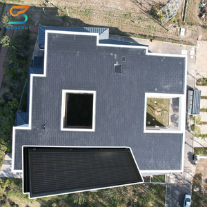 Casa Materiales de construcción Techo de metal Ladrillo Panel fotovoltaico Bipv <span class=keywords><strong>Fachada</strong></span> Solar Tejas - Product Image 1
