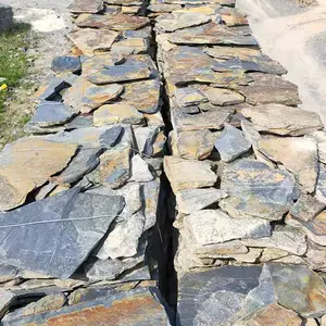 Exterior painel de parede de pedra de revestimento de pedra ardósia cultural ardósia cultivadas decorativo de pedra