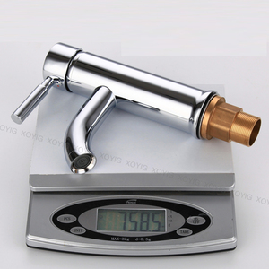 ก๊อกน้ำอ่างล้างหน้าทองเหลือง59ชิ้นแบบวงกลมที่จับเดี่ยวห้องน้ำร้อนและเย็นระเบียงก๊อกน้ำในหอพัก - Product Image 4