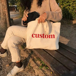 Sac fourre-tout personnalisé avec logo imprimé, écologique, recyclable, réutilisable, en <span class=keywords><strong>toile</strong></span> de coton bio, uni, <span class=keywords><strong>vierge</strong></span>, en calicot - Product Image 2