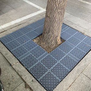 Touran Tree Grate Plastic Ruyi Pattern Locking Splice Garden Decoration Water Resistant Gray Green Accessories - Product Image 2