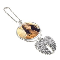 Pendentifs de collier en forme d'ailes d'ange pour sublimation Prosub, vierges, double face, pour impression par sublimation