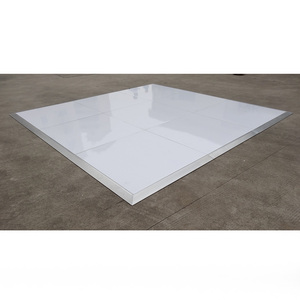 Instalación rápida de piso de baile para bodas de 1x1m, madera contrachapada blanca. - Product Image 1