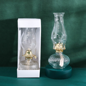 Lampe à pétrole D888 de <span class=keywords><strong>style</strong></span> verre, grande et de <span class=keywords><strong>style</strong></span> <span class=keywords><strong>ancien</strong></span>, une décoration rétro pour salon, idéale pour les gîtes et hôtels, et pour le camping. - Product Image 3