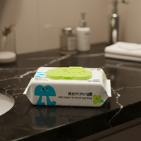Lingettes humides personnalisées pour toilettes, 80 feuilles par paquet, 15x20cm, pour nettoyer les fesses, lingettes sanitaires pour toilettes à l'eau pure, usage domestique