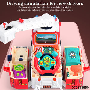 <span class=keywords><strong>Camion</strong></span> de <span class=keywords><strong>pompier</strong></span> jouet simulateur de conduite de voiture jouets jeu de voiture de course machine à volant - Product Image 3