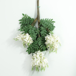 Fleurs artificielles de locustiers ultra-réalistes pour décoration intérieure de mariage, suspension murale et plafond, vente en gros usine - Product Image 6