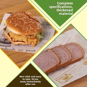 Thân thiện với môi không thấm mỡ giấy chưa tẩy trắng <span class=keywords><strong>Baking</strong></span> biểu tượng tùy chỉnh không thấm mỡ giấy cho nấu ăn - Product Image 6