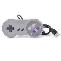 Mando con cable USB para Nintendo SNES, mando para Nintendo SNES, PC, MAC