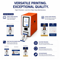 Quiosco de Impresión de Tarjetas de Identificación de Autoservicio OEM/ODM Directo de Fábrica - Impresora de Doble Cara Personalizable con Sincronización en la Nube para Grandes Eventos