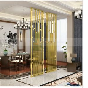 EX348 Modern Luxury Stainless Steel Multi-Functional Durable Wall Hall Divider Laser Cut Partitions for Hotel Lobby - Product Image 6