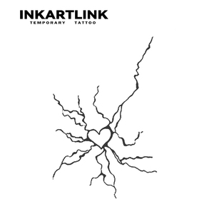 สติกเกอร์สักลาย INKARTLINK สำหรับติดผิวกาย ลายหัวใจ<span class=keywords><strong>แตก</strong></span> กันน้ำ เป็นมิตรกับสิ่งแวดล้อม ติดทนนาน 15 วัน ขายส่งจำนวนมาก - Product Image 3