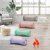 Rouleau de massage plantaire en TPR antidérapant et écologique avec logo personnalisé pour la relaxation musculaire et le yoga – Vente en gros