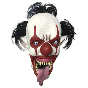 Máscara <span class=keywords><strong>de</strong></span> payaso espeluznante <span class=keywords><strong>película</strong></span> <span class=keywords><strong>de</strong></span> terror <span class=keywords><strong>Joker</strong></span> disfraz <span class=keywords><strong>de</strong></span> cara <span class=keywords><strong>completa</strong></span> fiesta Festival Cosplay Prop decoración para adultos marrón - Product Image 1