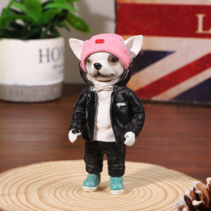 Petites décorations mignonnes en résine, figurines de chiens faits à la main par Gekova, Chihuahua, <span class=keywords><strong>Sharpei</strong></span>, pour la décoration de la maison, cadeau - Product Image 2