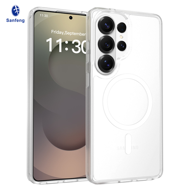 High Quality Skin-Feel Magnetic Phone Case Samsung S26 Ultra Case White Mobile Cell Phone Case Cover for Samsung S26 25 24 23 22