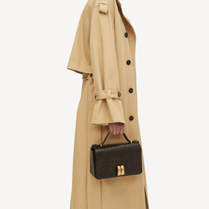 Cappotto autunnale a maniche lunghe a doppio petto con collo rovesciato <span class=keywords><strong>Trench</strong></span> da <span class=keywords><strong>donna</strong></span> - Product Image 3