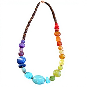 Meilleur Collier Artisanal en Résine Jaune et Noire en Forme de Boule, Tendance, Qualité Supérieure, Bijou Unisexe, Pièce Déclaration Mignonne - Product Image 3
