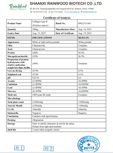 100% kolagen peptida tipe <span class=keywords><strong>II</strong></span> hidrolisasi murni dari kolagen tulang rawan ayam untuk mendukung kesehatan tulang & sendi - Product Image 2