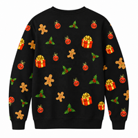 Pulls en tricot jacquard personnalisés OEM & ODM pour hommes, col rond, style « Ugly Christmas Sweater » – Vente en gros