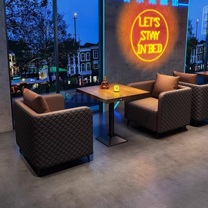 Bar à musique personnalisé, club, salon, ensemble de canapés, bistro, restaurant de bières artisanales, café, banquette, ensemble de table et de chaises - Product Image 5