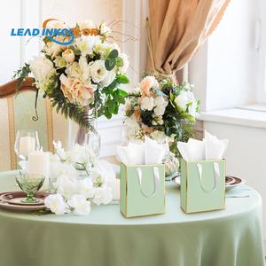Medium Size Luxury Paper Gift Bags With Bow <strong>Ribbon</strong> Handles Portable for Birthday Christmas Wedding Party Customizable Logo - Product Image 3