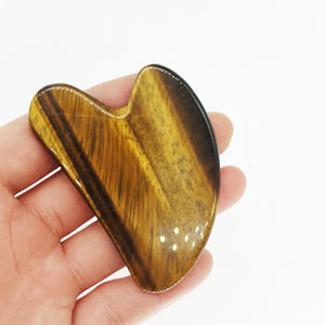 Factory Wholesale Natural White Jade Guasha Massage Tools Custom logo with Box - Product Image 1