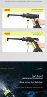 Pistol Semprot Air Cuci Mobil Eksklusif Terlaris 6-in-1 Multifungsi Portabel Bahan ABS/PC/PP untuk Mencuci Mobil