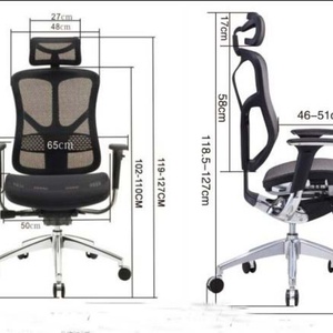 High Back Ergonomic Mesh Black Comfortable Office <b>Desk</b> Chair - Product Image 4