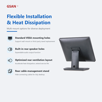 Écran tactile capacitif 10 points HD 17 pouces GSAN OEM ODM, moniteur de point de vente pour système de point de vente au détail