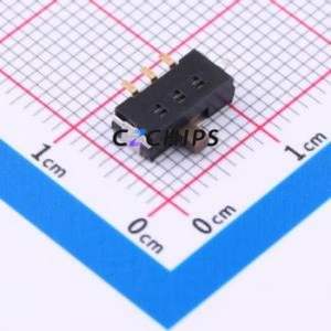 SS312SAH4 Slide Switch SMD Switch Single Pole Double Throw Rectangle Pin Header Gull Wing Type Vertical Mount - Product Image 2