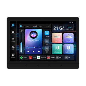 10인치 스마트 홈 터치 스크린 4존 오디오 인월 앰프 TUYA 컨트롤 패널 안드로이드11 시스템 WIFI 블루투스 사운드 플레이어 - Product Image 1
