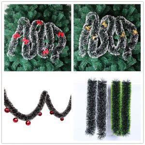 2M <b>Christmas</b> Garland with Bowknot Party Accessories Home Party <b>Wall</b> Ornament Tinsel Strips for <b>Christmas</b> <b>Tree</b> Decorations - Product Image 5