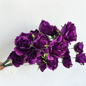 SPR Bouquet floreale artificiale ghirlanda di fiori di seta decorativa di seta rosa fiori appesi - Product Image 4