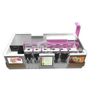 Cosmetic Table Showcase Modern Nails Bar Supplies Nail Salon Furniture Manicure Nail Table Beauty Hair Salon Station