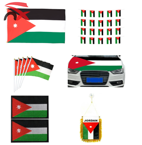 Promotion 2026 Ensemble de drapeaux <span class=keywords><strong>Jordan</strong></span> en polyester pour événement sportif de football, pour les fans et la décoration - Product Image 1