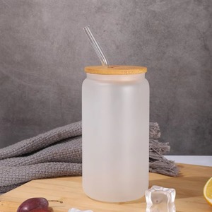 แก้วเก็บความเย็นแบบเรียบ16ออนซ์พร้อมฝาไม้สามารถพิมพ์แบบระเหิดได้ - Product Image 5