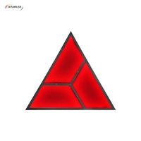 Lumière décorative de plafond pour KTV et discothèque, triangle lumineux LED multi-LED 60x60cm, RGB, 3D cinétique, programmable, pixel intelligent