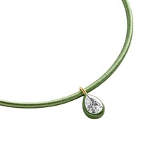 Nouveau collier en acier inoxydable géométrique avec zircon coloré, bijoux de mode pour femmes, plaqué or 18 carats sous vide