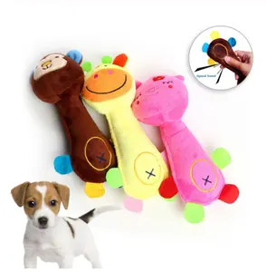 1 adet sevimli Pet köpek oyuncaklar squeasqueaker hayvanlar Pet ses interaktif oyuncak peluş köpek köpekler için Honking kedi Chew Squeak oyuncak yeni