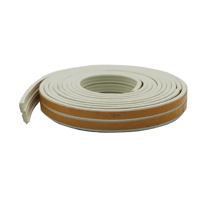 Self-Adhesive E Type Seal Strip Doors Windows EPDM Rubber Foam Sealing Strip Draught Excluder Anti-Collision Sound Insulation