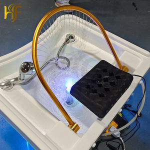 فاخر محمول وعاء الشامبو للتجميل رئيس صالون سبا التدليك الياباني الشامبو سرير تخزين المياه 60 لترا خزان المياه - Product Image 6